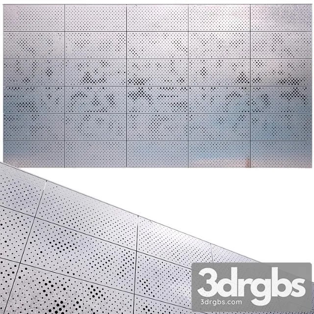 Perforated metal panel n13 3D Model Download