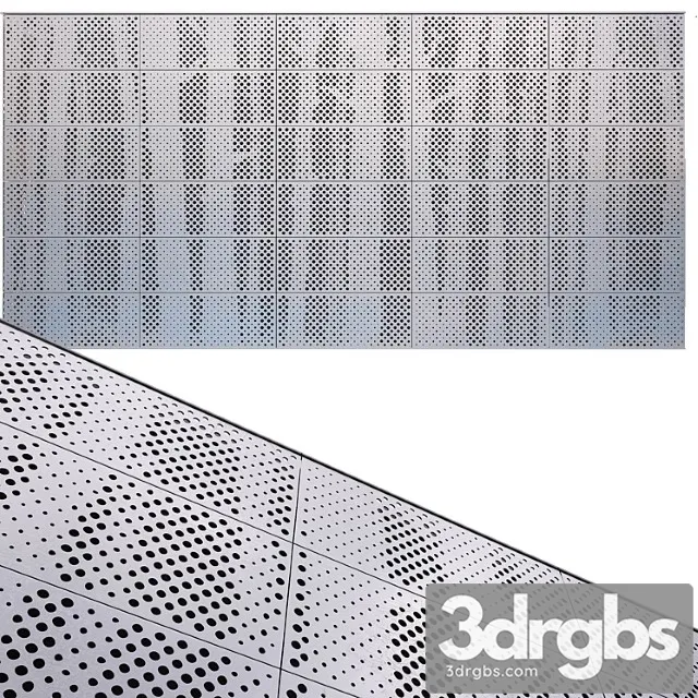 Perforated metal panel n23 3D Model Download