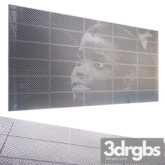 Perforated Metal Panel N5 3D Model Download