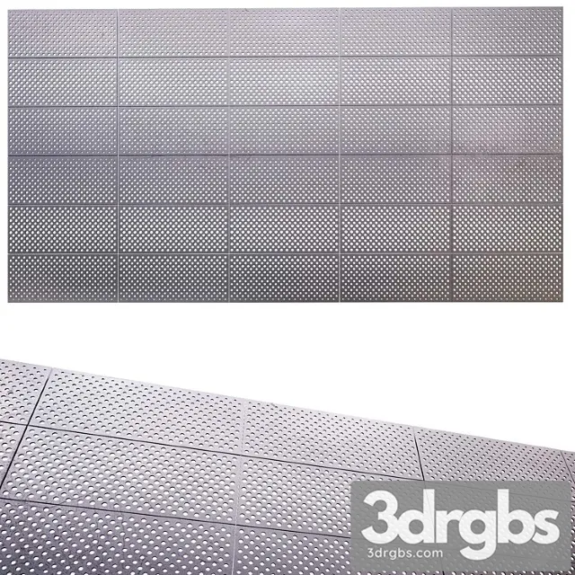 Perforated Metal Panel N6 3D Model Download