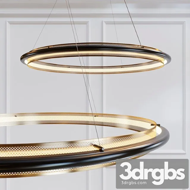 Perforated Single LED Chandelier 3D Model Download