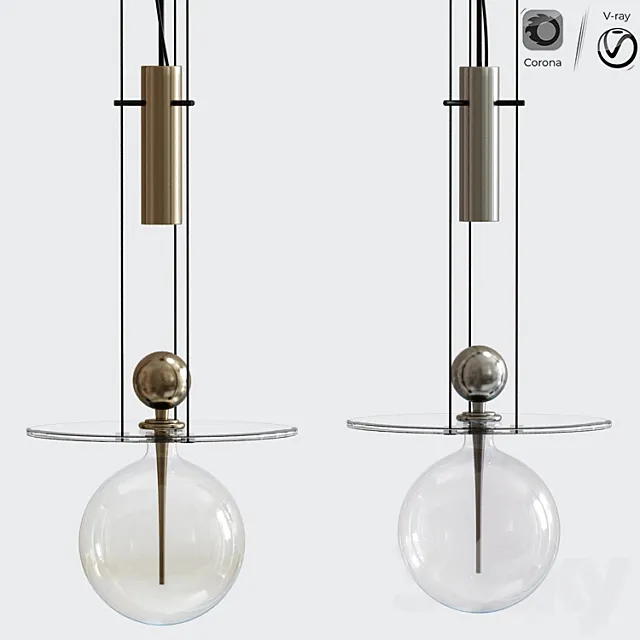 Perfume Sphere Ceiling Light 3D Model