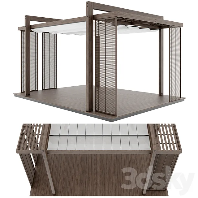 Pergola 3D Model