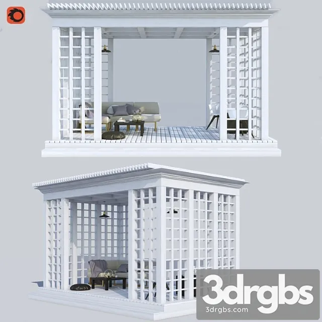 Pergola 3D Model Download