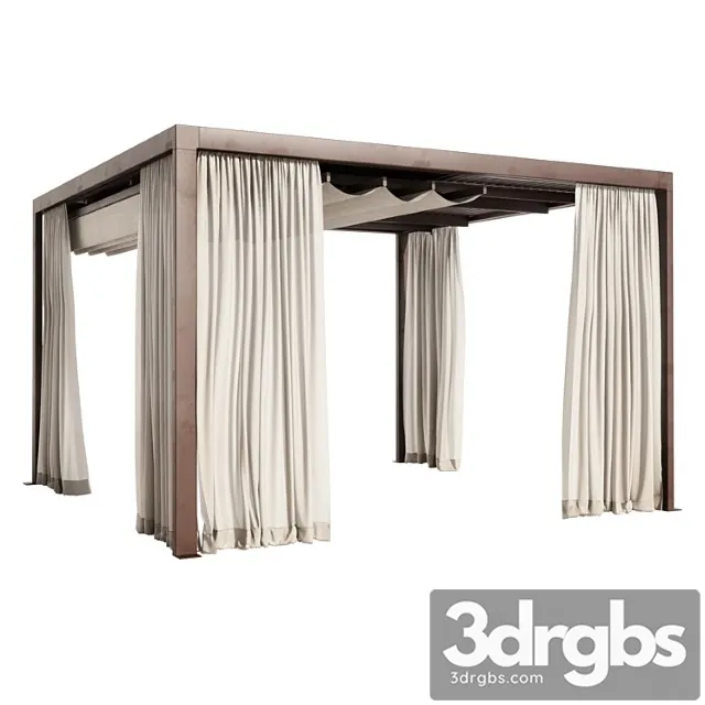 Pergola eivissa open air 3D Model Download