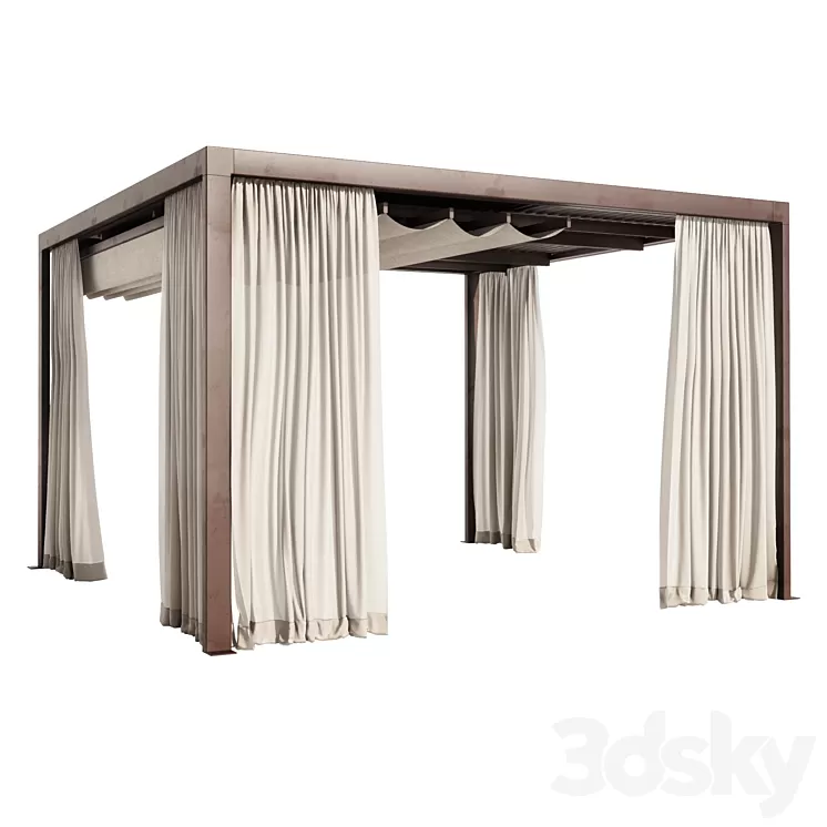 Pergola Eivissa Open Air 3D Model Pergola Eivissa Open Air 3D Model