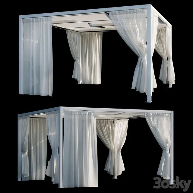 Pergola Giulio Barbieri Kube 3D Model Pergola Giulio Barbieri Kube 3D Model