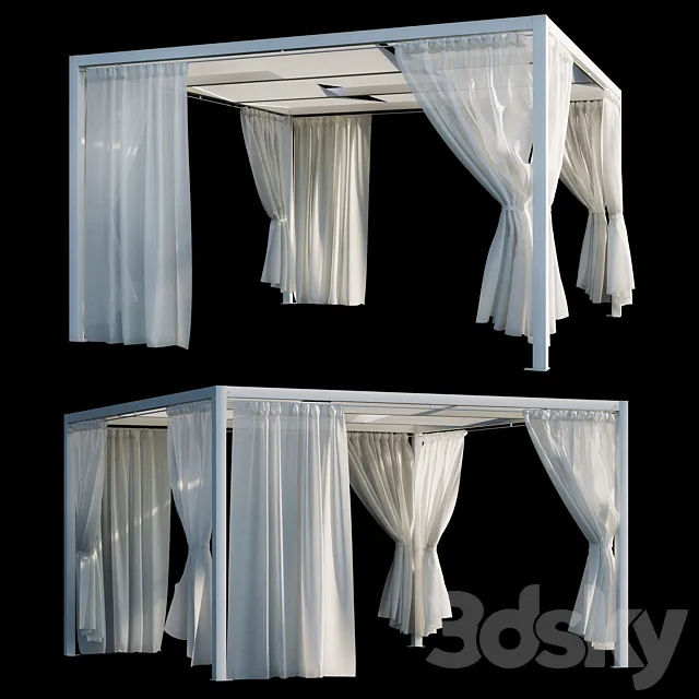 Pergola Giulio Barbieri Kube 3D Model Pergola Giulio Barbieri Kube 3D Model