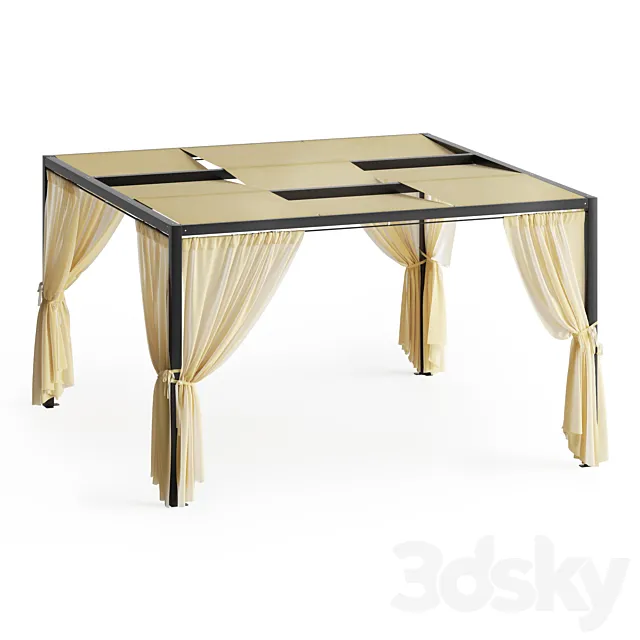 Pergola Giulio Barbieri Kube v3 3D Model Pergola Giulio Barbieri Kube v3 3D Model