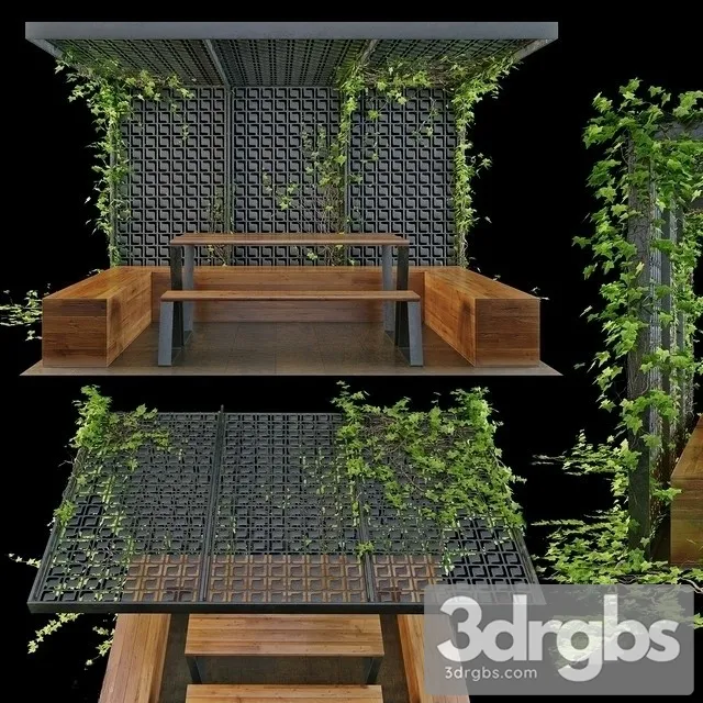 Pergola Plusch 3D Model Download