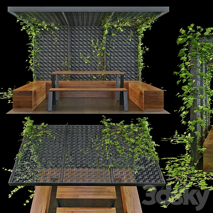 Pergola_plusch 3D Model Pergola_plusch 3D Model