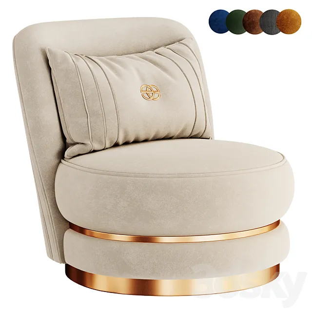 Perla Armchair 3D Model