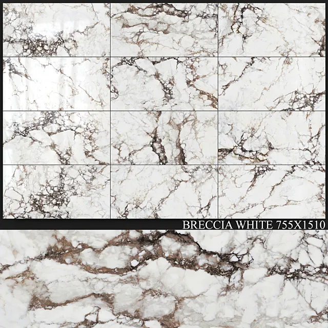 Peronda Breccia White 750×1510 3D Model