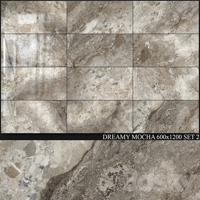 Peronda Dreamy Mocha 600×1200 Set 2 3D Model