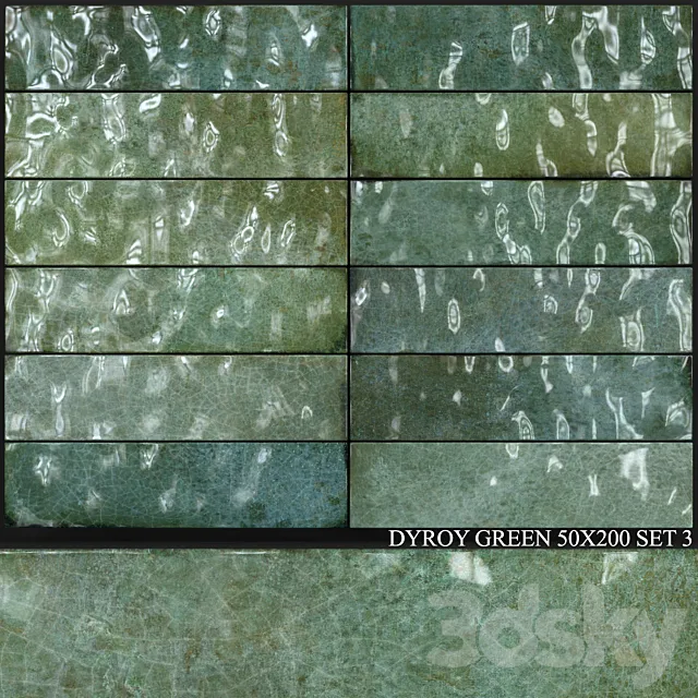 Peronda Dyroy Green 50×200 Set 3 3DModel