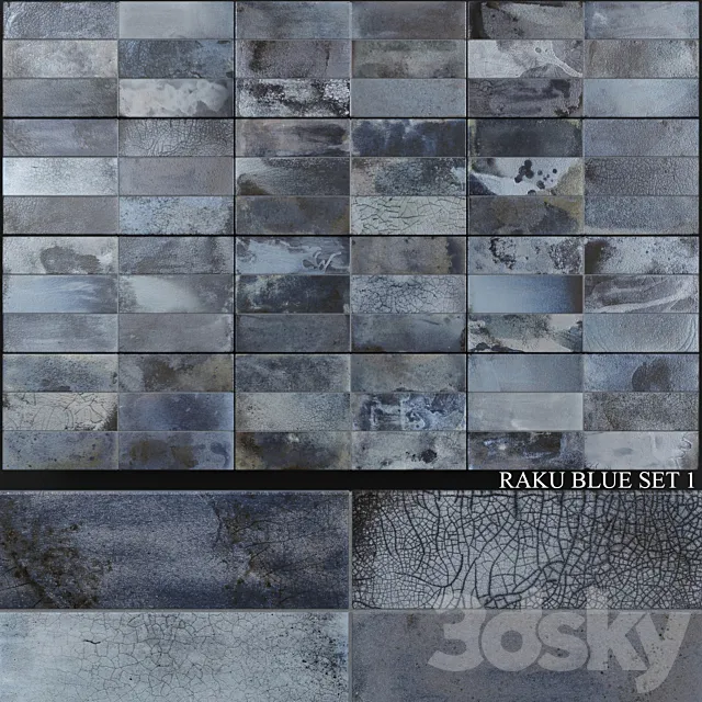 Peronda FS Raku Blue Set 1 3D Model