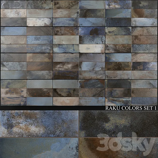 Peronda FS Raku Colors Set 1 3D Model