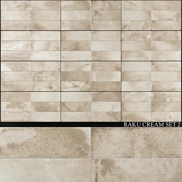 Peronda FS Raku Cream Set 2 3D Model