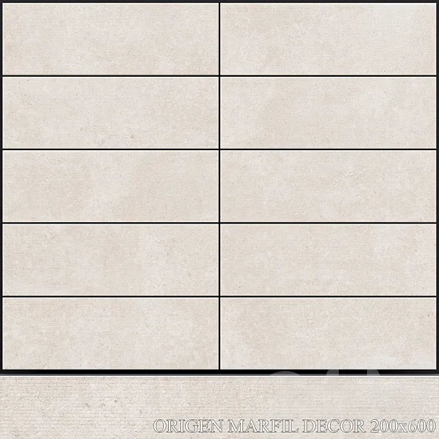 Peronda Origen Marfil Decor 200×600 3D Model Peronda Origen Marfil Decor 200×600 3D Model