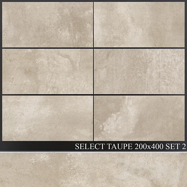 Peronda Select Taupe 200×400 Set 2 3D Model Peronda Select Taupe 200×400 Set 2 3D Model