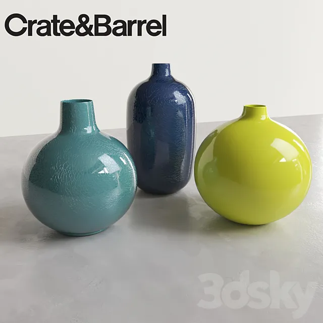 Perry Vases by Crate & Barrel 3D Model