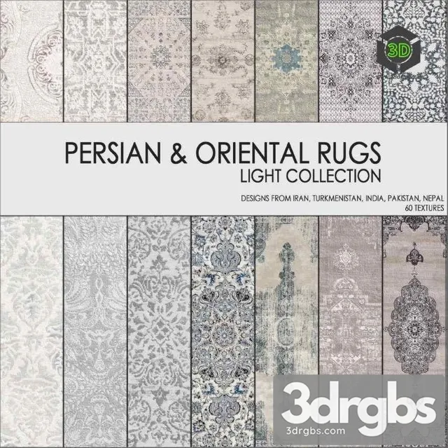 Persian Oriental Rugs Light Collection 286 3D Model Download