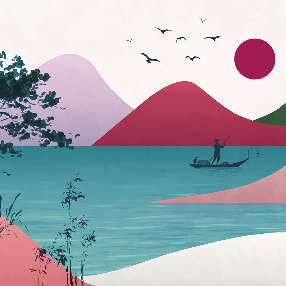 Perspektiva – Wallpaper Summer sunset 3D Model Perspektiva – Wallpaper Summer sunset 3D Model