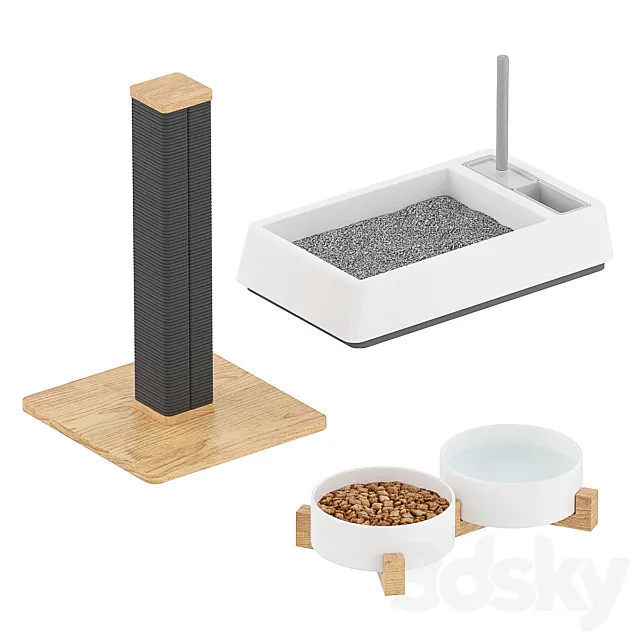 Pet accessories 3D Model