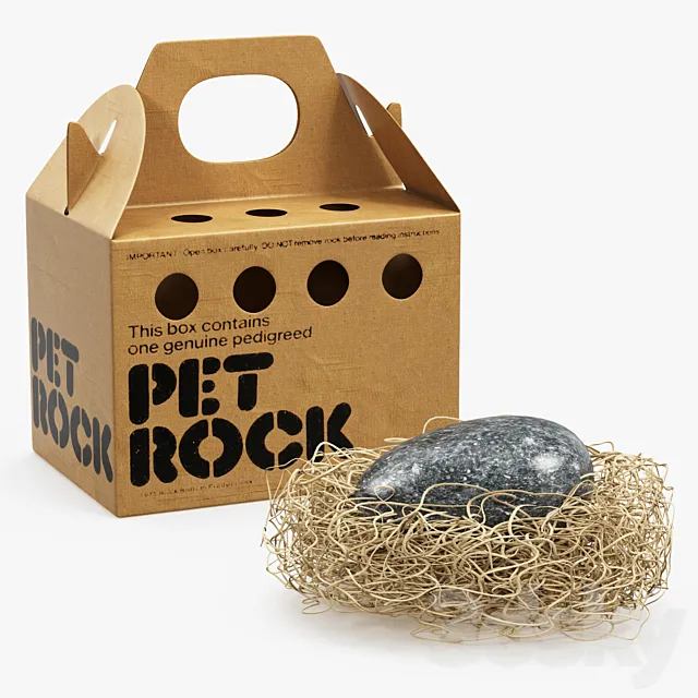 Pet rock 3D Model Pet rock 3D Model
