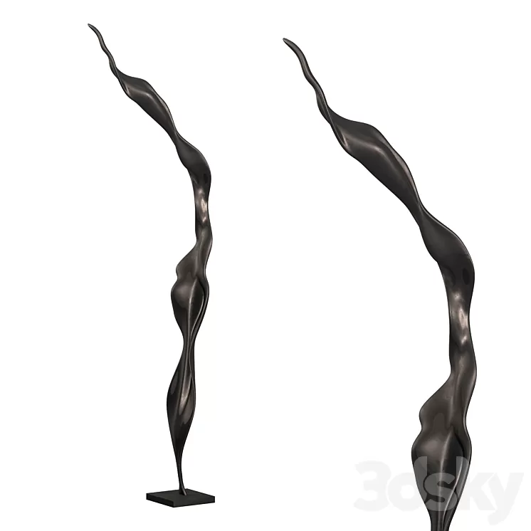 Petal sculpture 3D Model Free Download