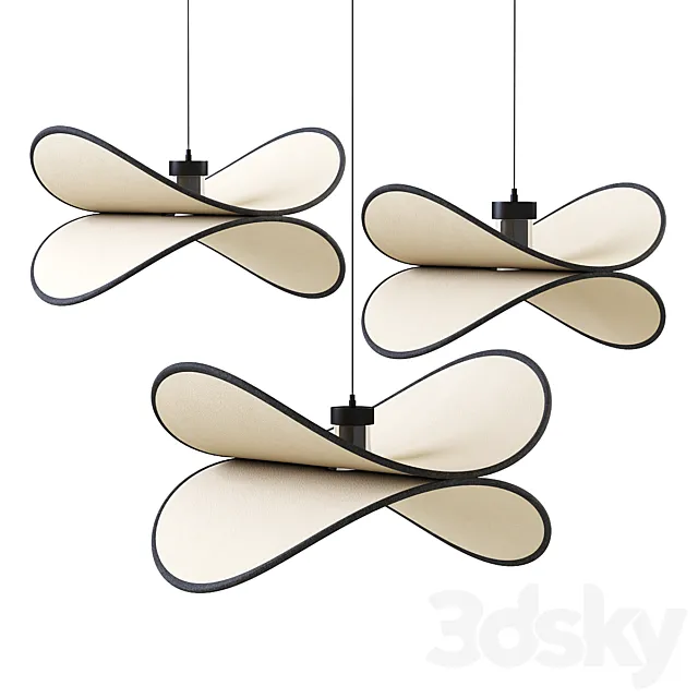 Petalo Pendant Lamp 3D Model Petalo Pendant Lamp 3D Model