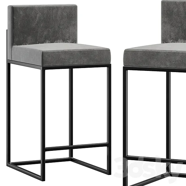 Peter Bar Stool by Laskasas Collection 3D Model