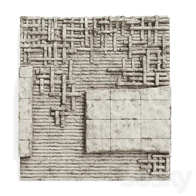 Peter Lane wallmounte ceramic panel 3D Model