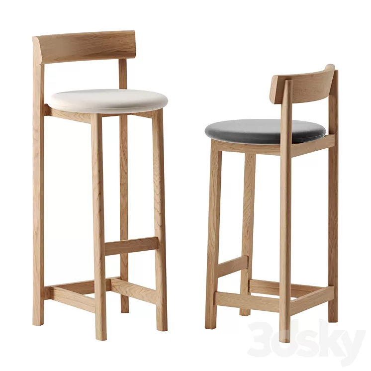 Petit barstool by De La Espada 3D Model