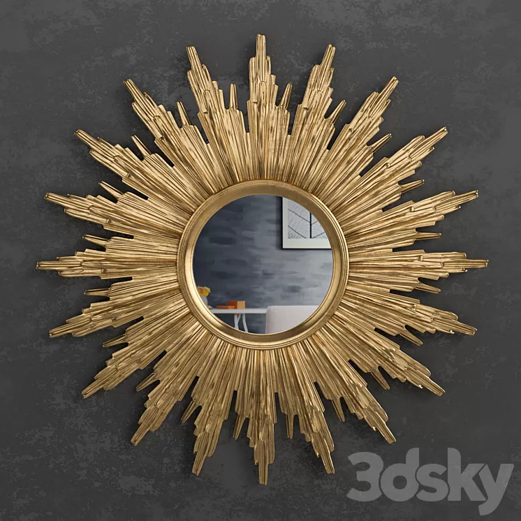Petit miroir soleil 3D Model
