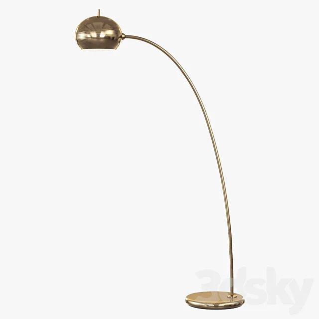 Petite Arc Metal Floor Lamp 3DModel Petite Arc Metal Floor Lamp 3DModel