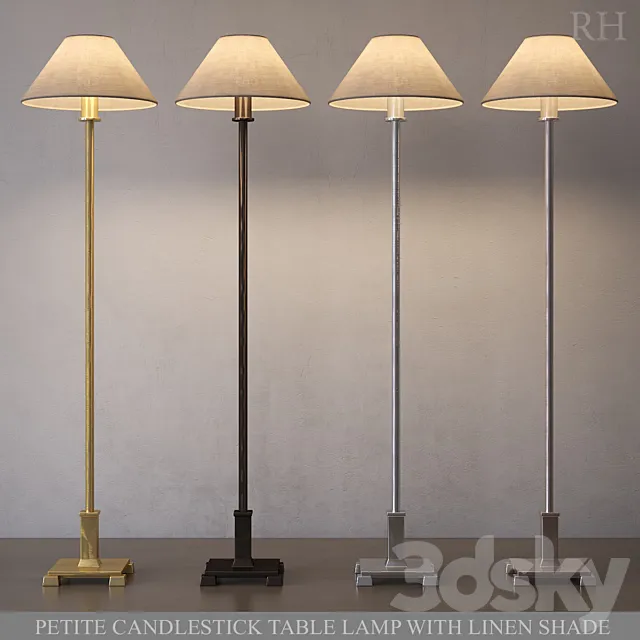 PETITE CANDLESTICK LAMP 3D Model PETITE CANDLESTICK LAMP 3D Model