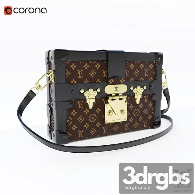 Petite malle louis vuitonn 3D Model Download