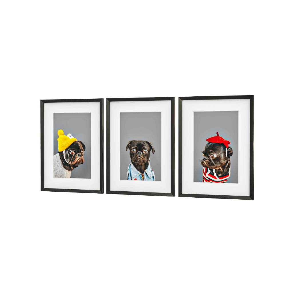 Petposter – Puppy dog print 1 3D Model