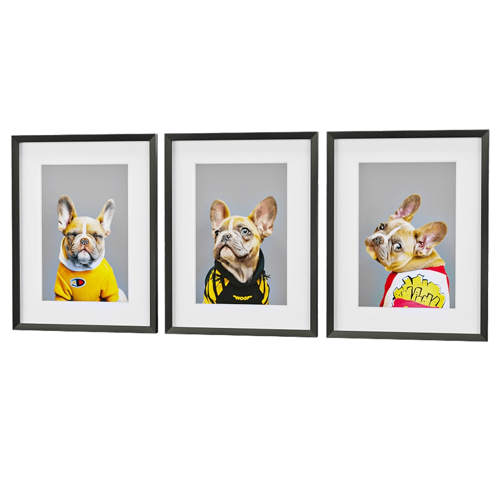 Petposter – Puppy dog print 2 3D Model