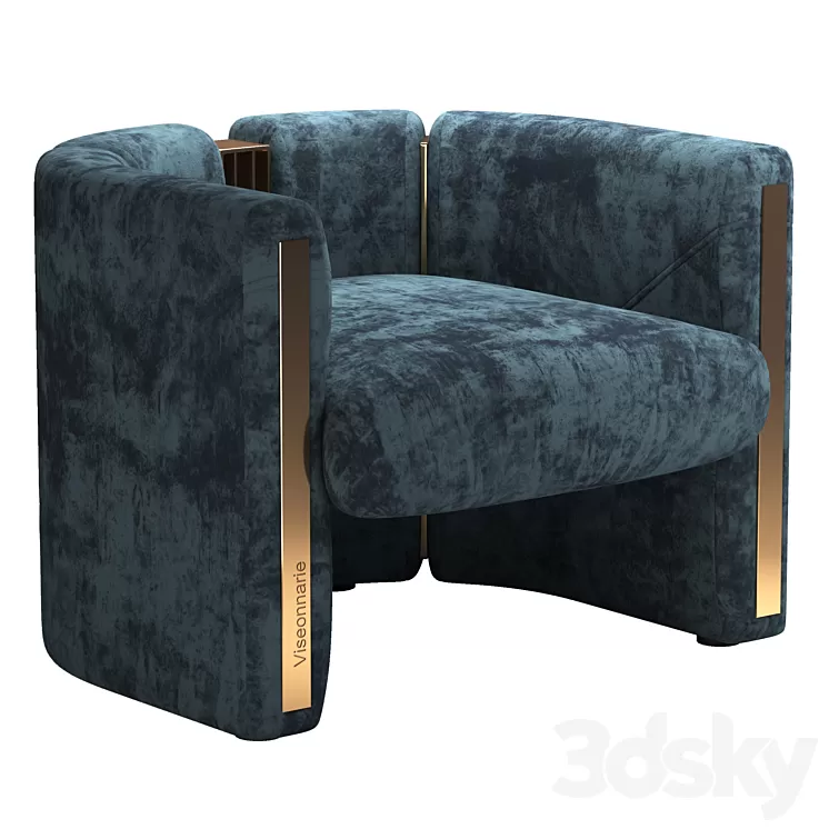 Petra Armchair Visionnaire 3D Model Free Download
