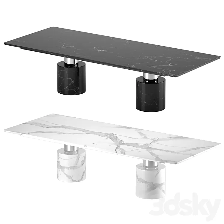 Petrey Dining Table 3D Model Free Download