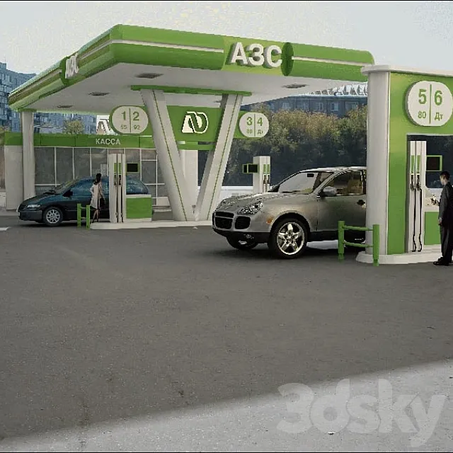 PETROL STATION 3DModel
