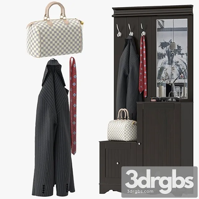 Pettisville hall tree 2 3D Model Download