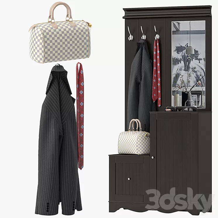 Pettisville hall tree 3D Model