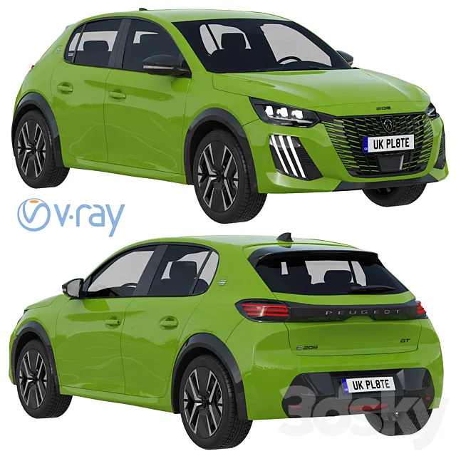 Peugeot e-208 2024 Free Download