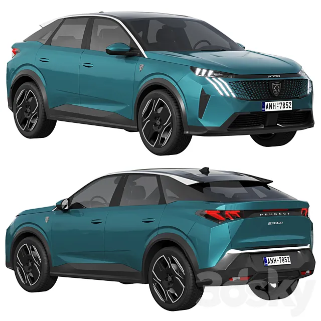 Peugeot e-3008 2024 3D Model