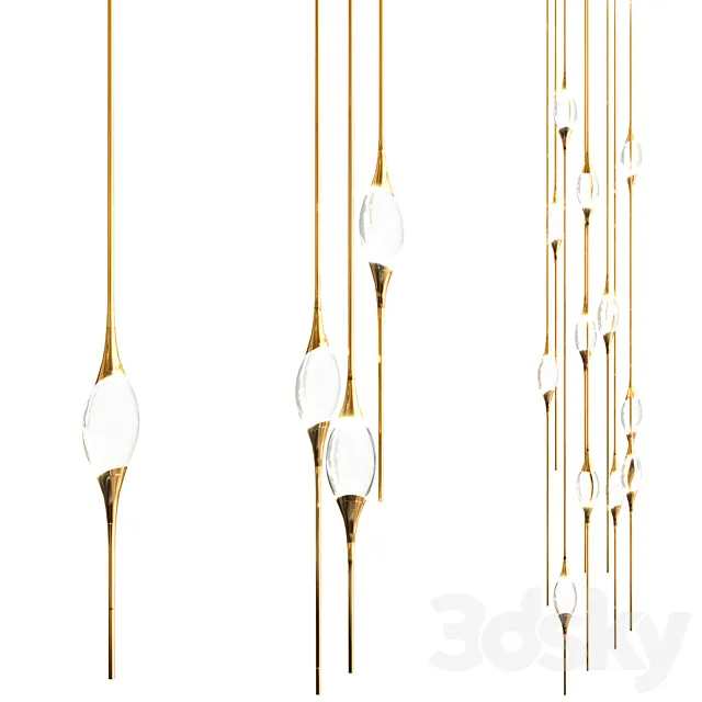 Pezzo round chandelier 3DModel