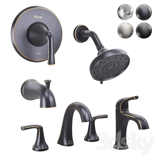 Pfister Ladera Shower and Faucets 3D Model