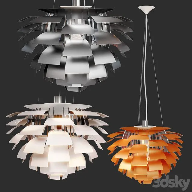 PH Artichoke Pendant 3D Model